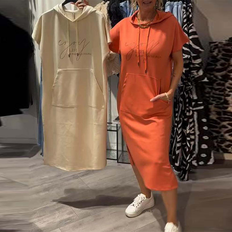 Dehlia™ | Abito Casual con Cappuccio e Coulisse