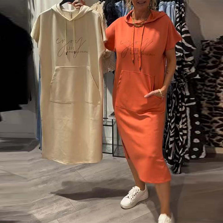 Dehlia™ | Abito Casual con Cappuccio e Coulisse