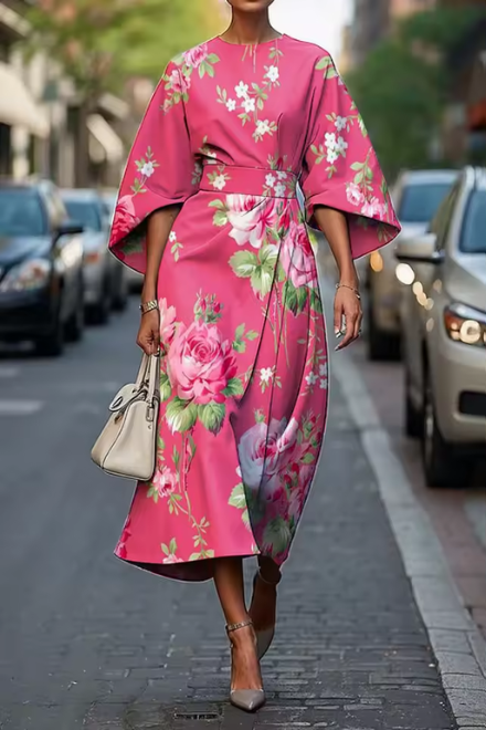 Celeste™ | Elegante Vestito Floreale