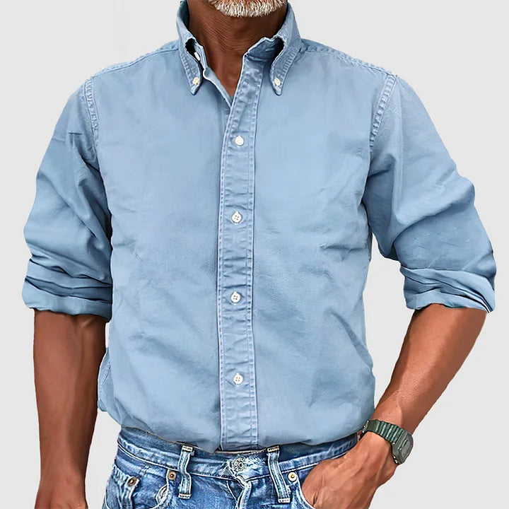 Camicia Button-Down Classica Casual da Uomo