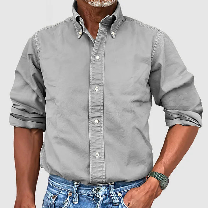 Camicia Button-Down Classica Casual da Uomo