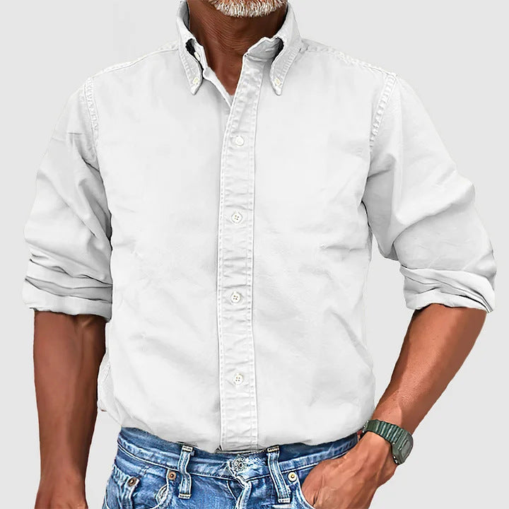 Camicia Button-Down Classica Casual da Uomo