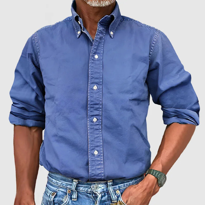 Camicia Button-Down Classica Casual da Uomo