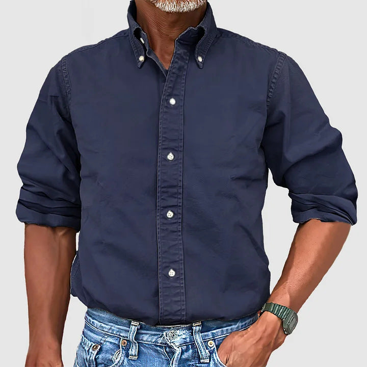 Camicia Button-Down Classica Casual da Uomo