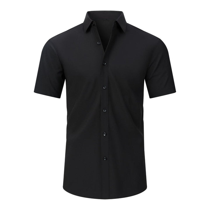 Camicia a maniche corte con bottoni premium da uomo