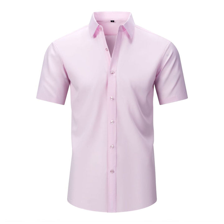 Camicia a maniche corte con bottoni premium da uomo