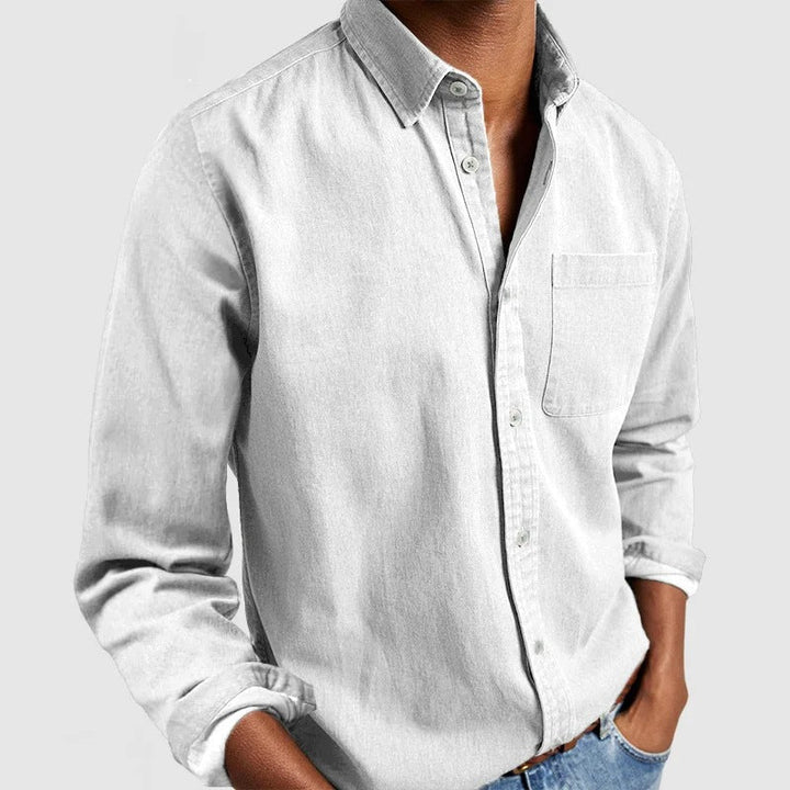 Camicia Classica a Bottoni Versatile da Uomo