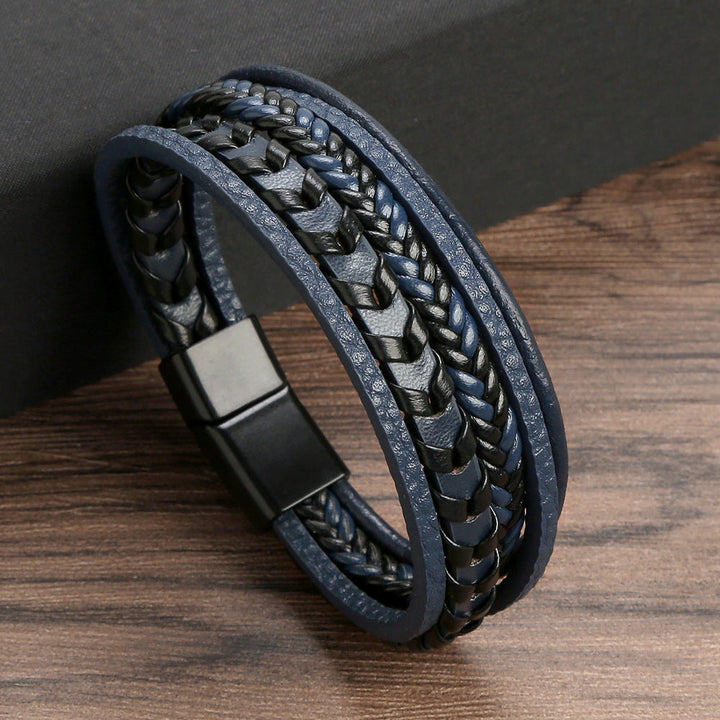 Ragnar ™ | Bracciale Vichingo in Pelle Intrecciata