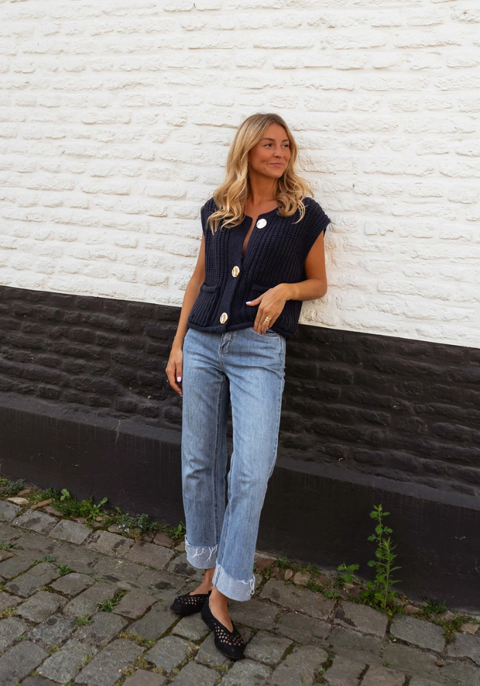 Fenja™ | Gilet in Maglia Chic per Stratificazione