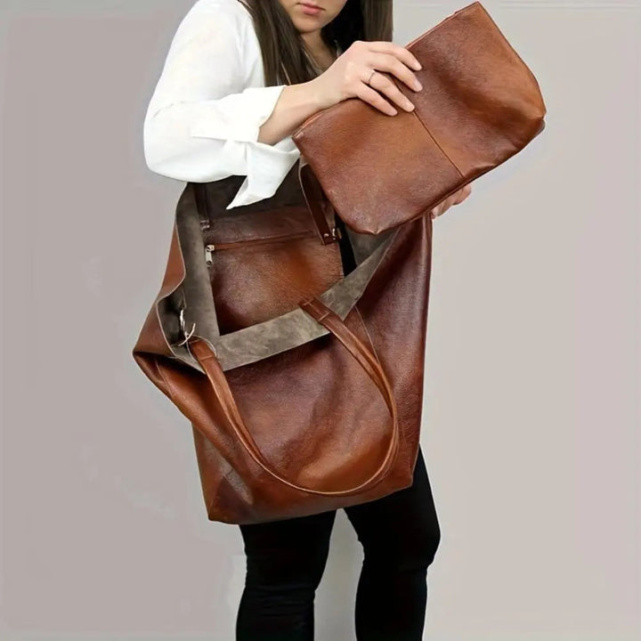 Softness Retrò di Renee | Borsa Tote a Grande Capacità