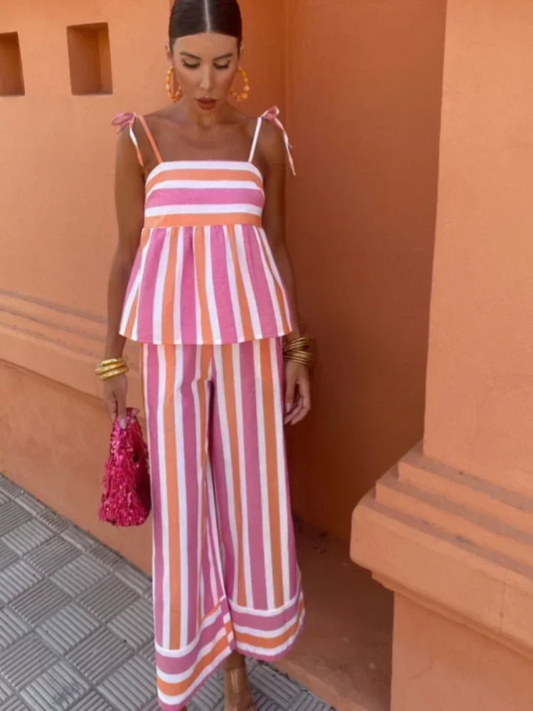 Hanne™ | Set Estivo di Pantaloni con Stampa