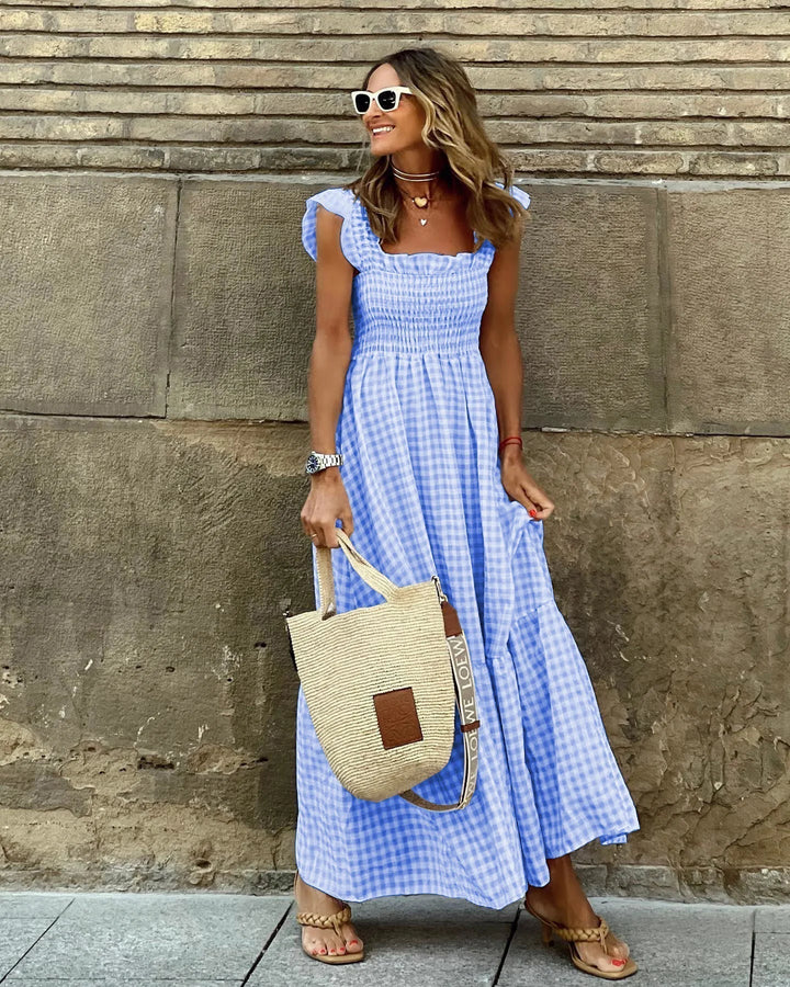 FRANCESCA™ | Vestito a Quadri Retro per Eleganza Immediata e Comfort Quotidiano