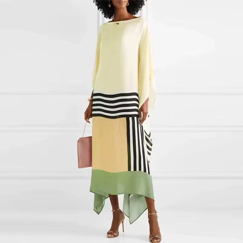 Iria | Caftano Elegante con Stampa Geometrica