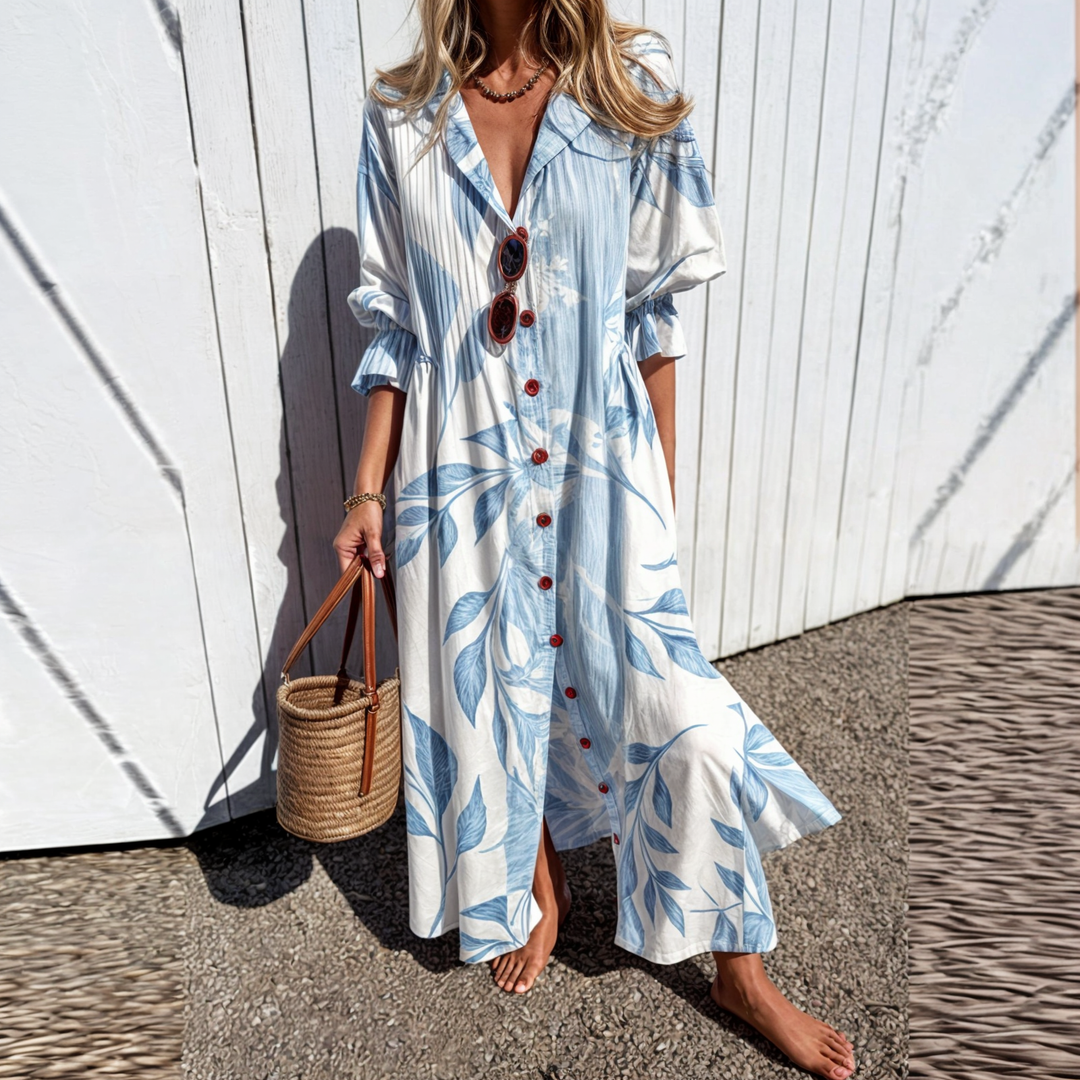 Odessa | Abito Boho Chic con Stampa Floreale