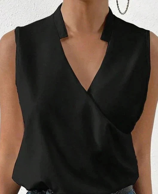 Sarah™ | Elegante Top Senza Maniche in Tinta Unita