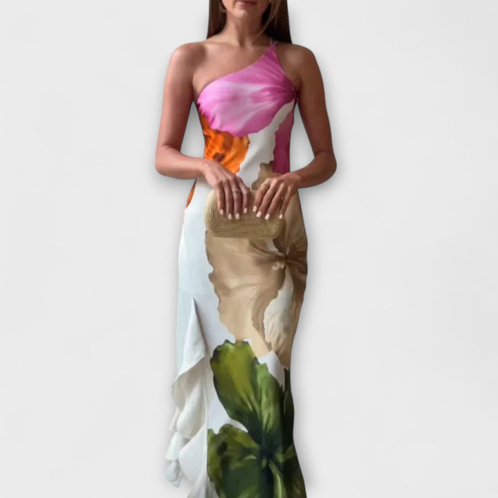 De Sapphire™  | Abito Maxi Patchwork Elegante