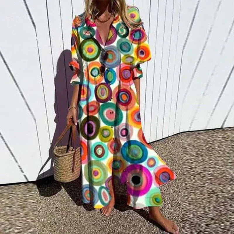 Diara™ | Abito Primaverile Bohemian Luxe