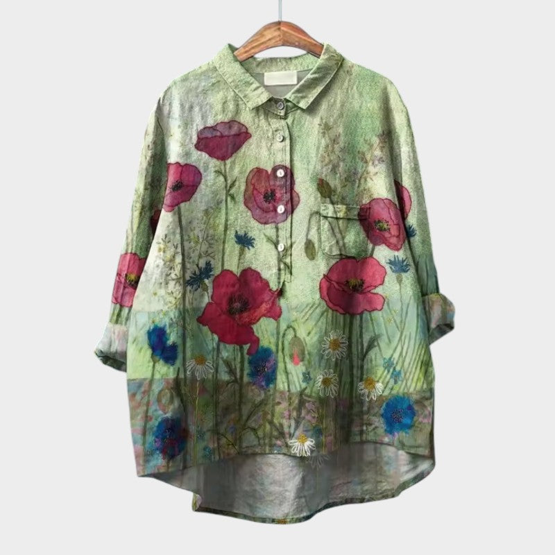 SOFIA™ | Blusa Floreale Oversize per Comfort
