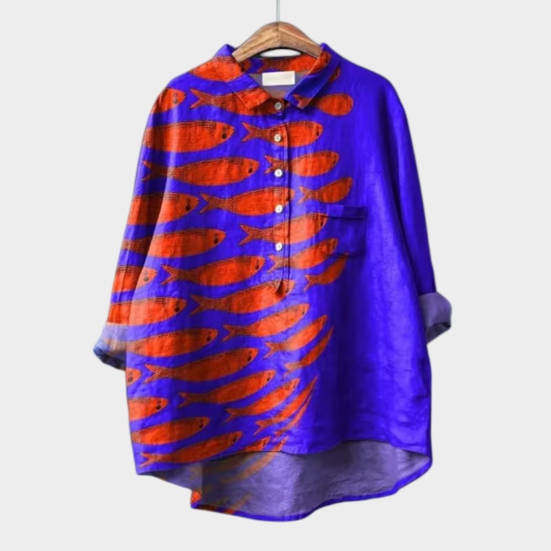 LUCIANA™ | Blusa Oversize con Gatti Stilizzati e Comfort