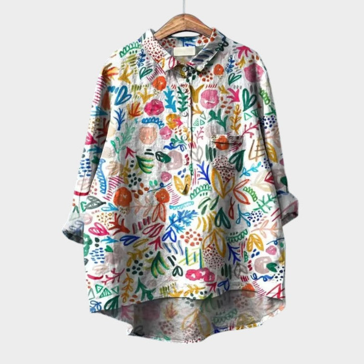 SOFIA™ | Blusa Floreale Oversize per Comfort