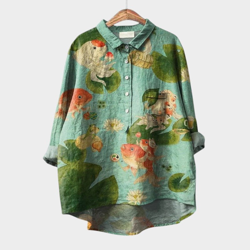 VIOLETTA™  | Blusa Floreale Oversize