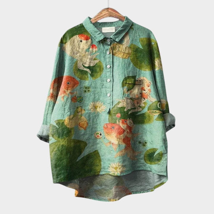 VIOLETTA™  | Blusa Floreale Oversize