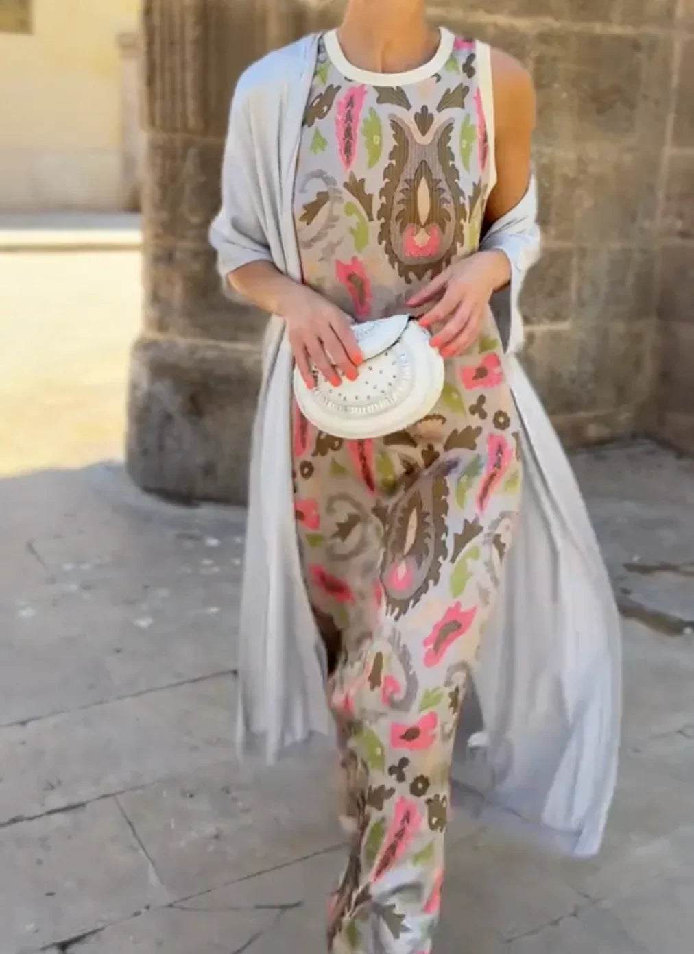 Bella - Completo di due pezzi con stampa dallo stile urbano