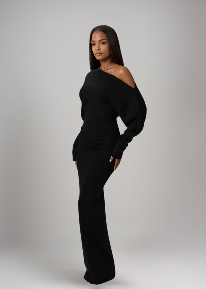 Rosalie™ | Abito Maxi Senza Spalline In Maglia