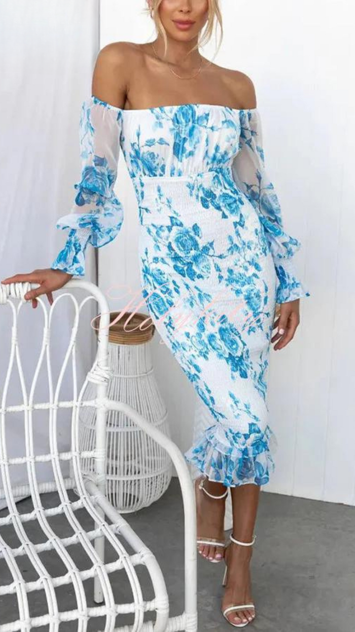 Dahlia™ | Abito Midi con Spalle Scoperte