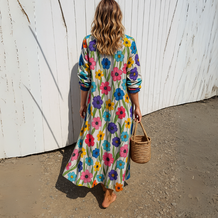 Odessa | Abito Boho Chic con Stampa Floreale