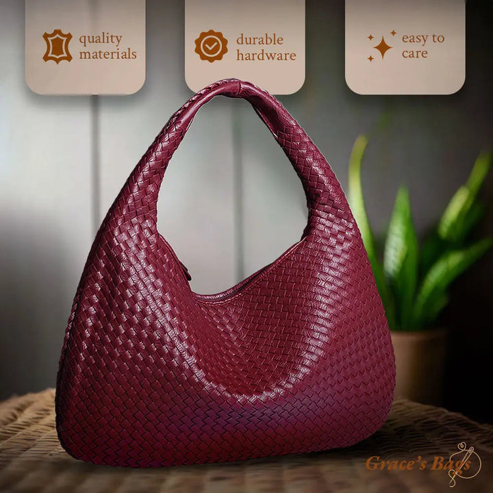 Valentina | Borsa Tote Woven Rossa