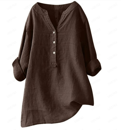 Becka™ | Blusa da Donna in Lino, Leggera e Confortevole