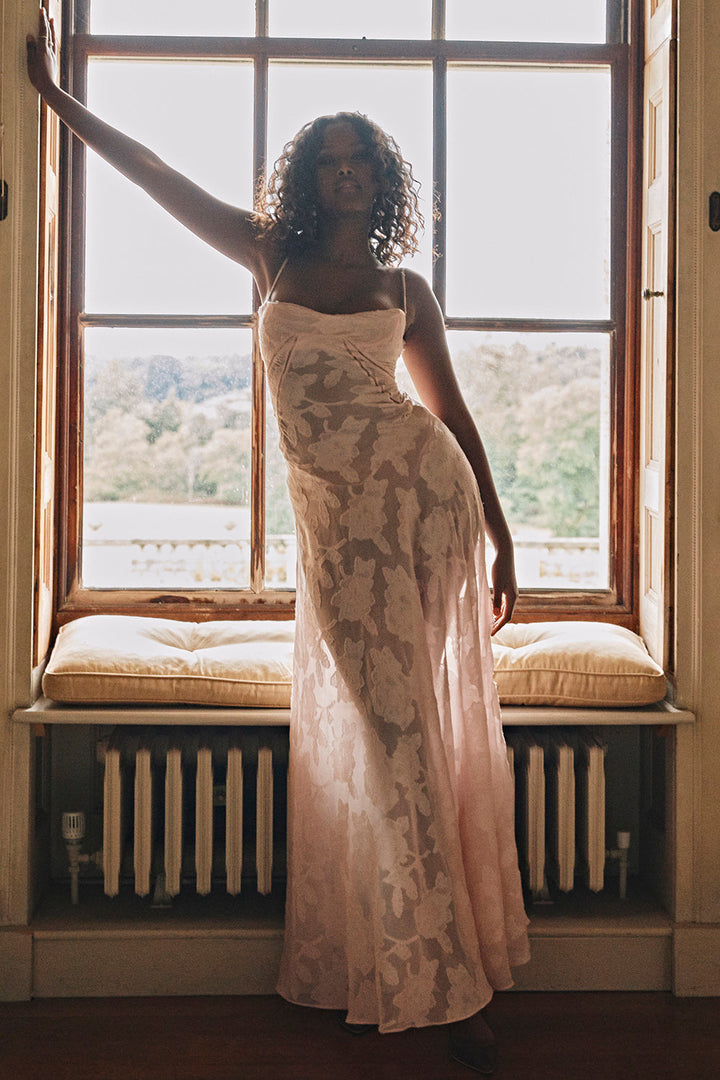 Paulette™ | Elegante Abito Lungo con Corsetto