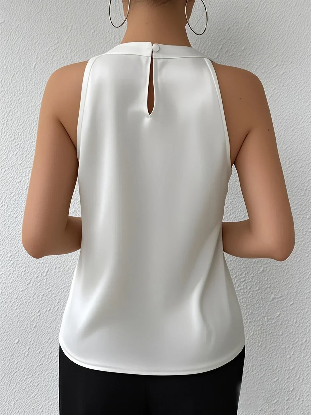Cerys™ |  Elegante Blusa Senza Maniche in Poliamide