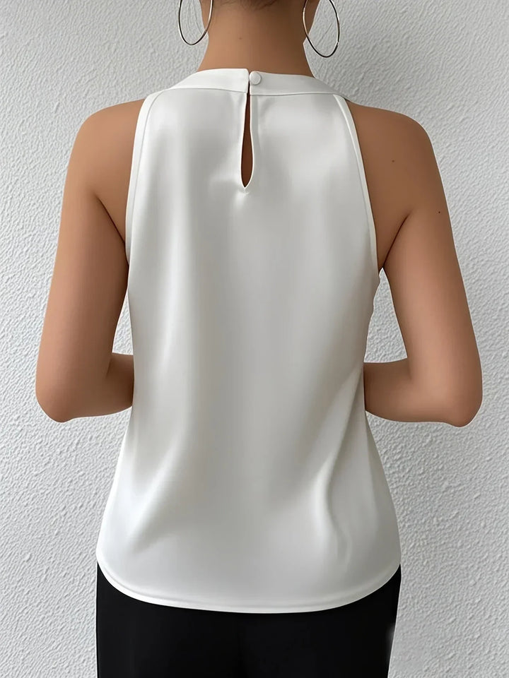 Cerys™ |  Elegante Blusa Senza Maniche in Poliamide