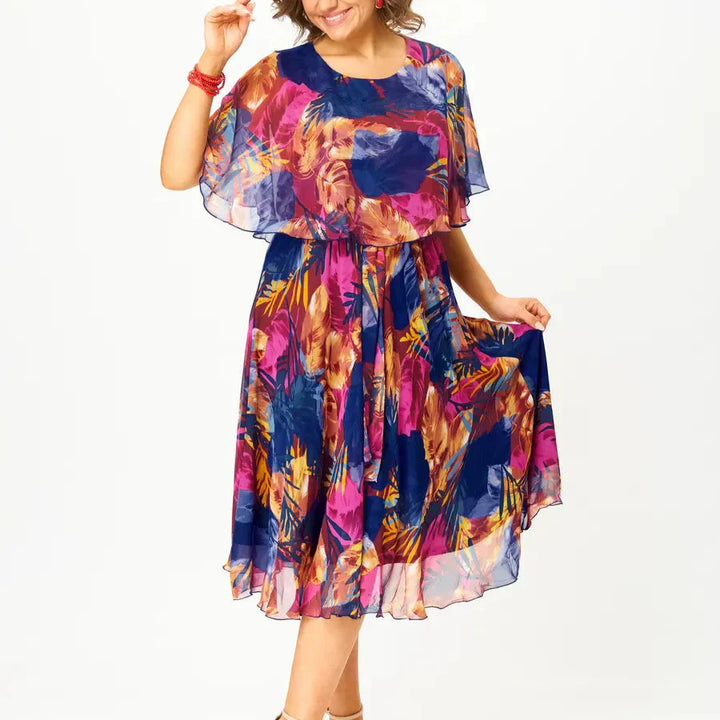 Ayala™ | Abito in Chiffon Comodo Taglie Forti