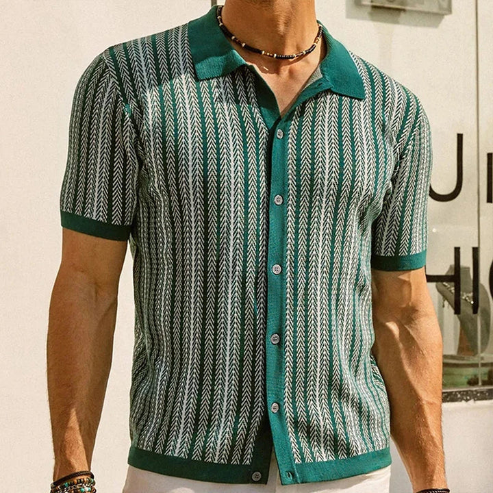 Solano™ | Polo Slim-Fit a Spina di Pesce