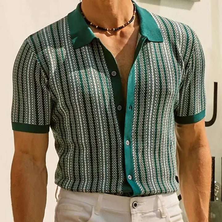 Solano™ | Polo Slim-Fit a Spina di Pesce