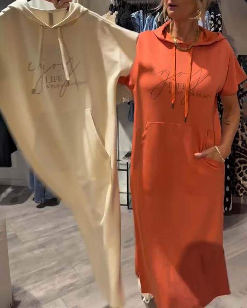 Dehlia™ | Abito Casual con Cappuccio e Coulisse