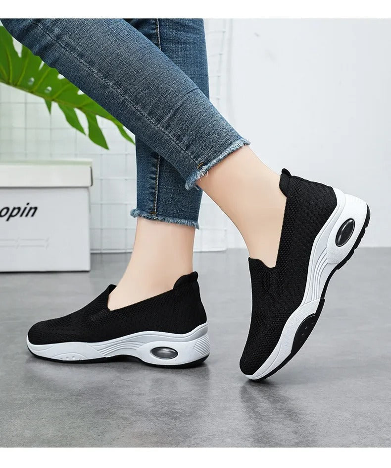 Gitte | Sneakers Slip-On Ortopediche Traspiranti in Maglia