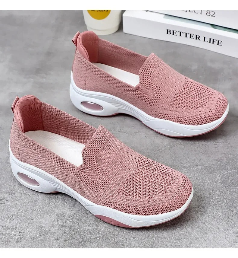 Gitte | Sneakers Slip-On Ortopediche Traspiranti in Maglia