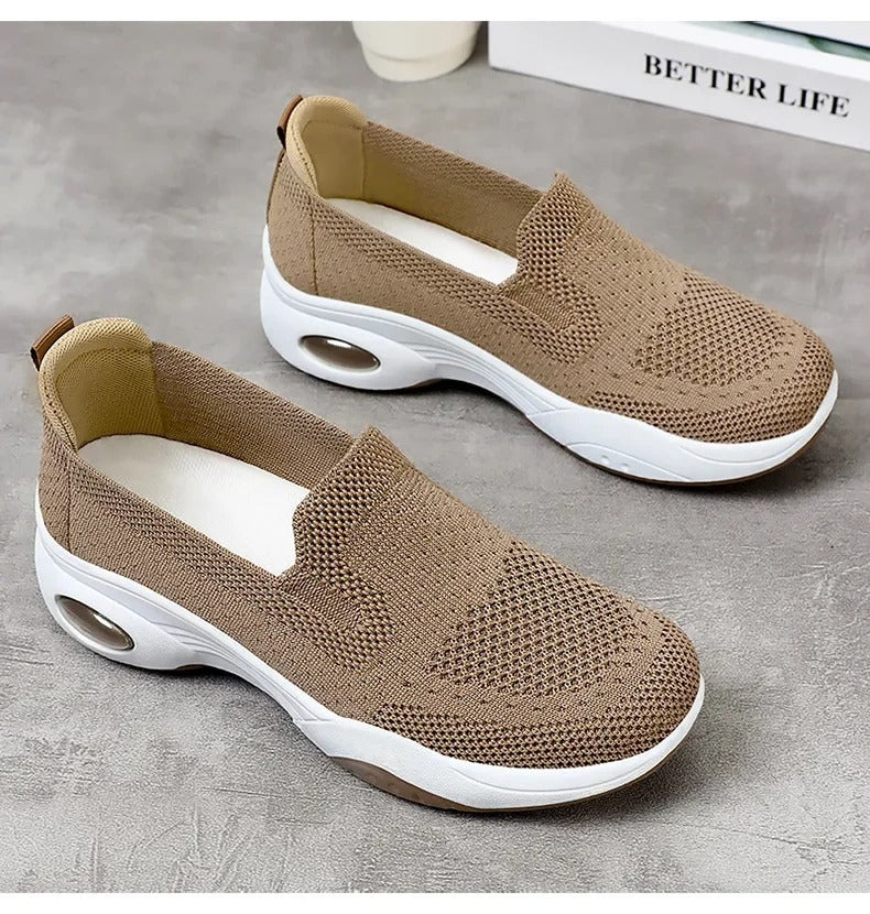 Gitte | Sneakers Slip-On Ortopediche Traspiranti in Maglia