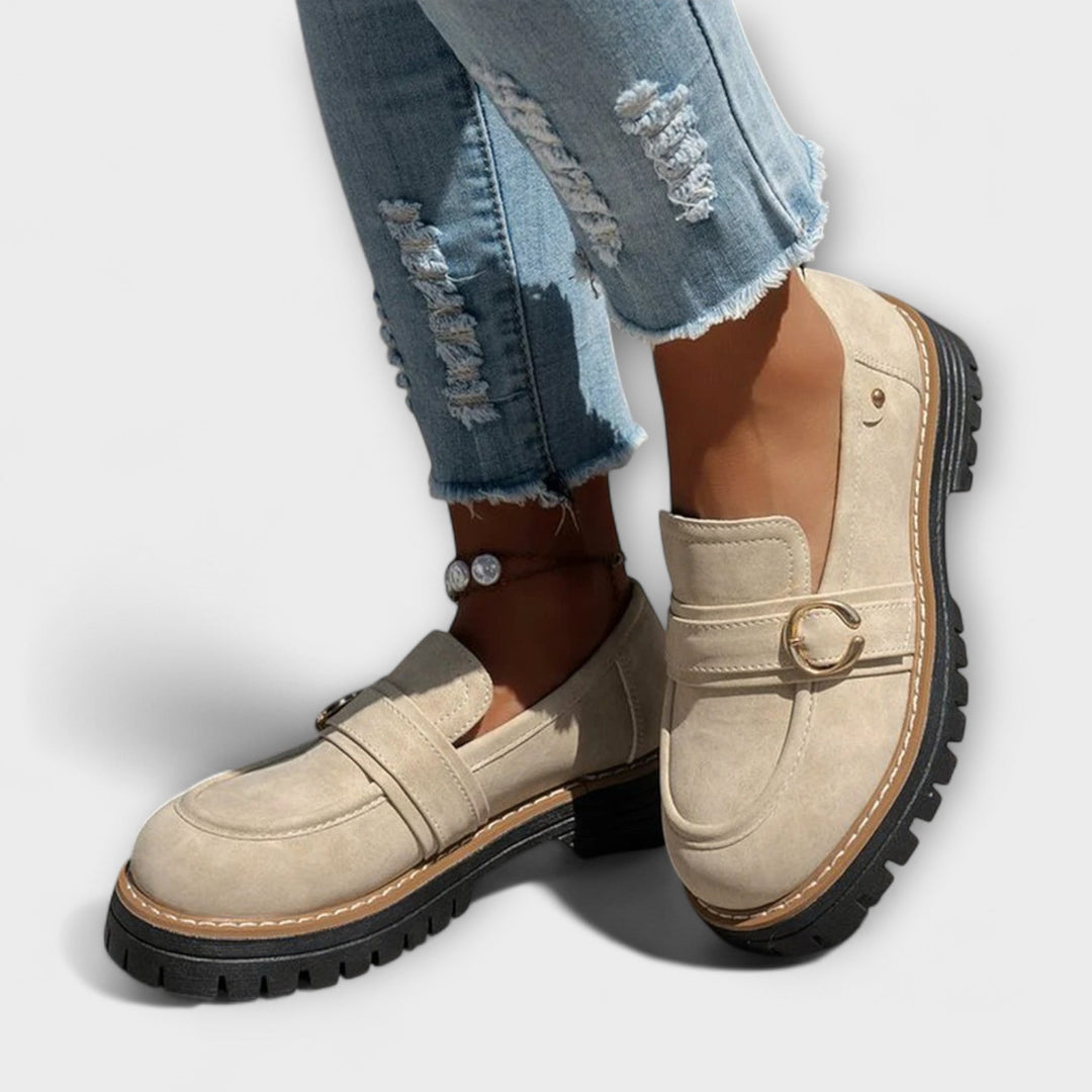 Lora – Mocassini Casual con Punta Tonda