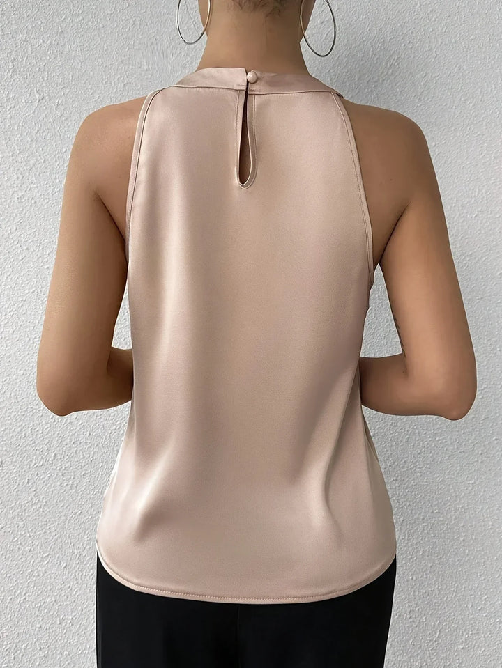 Cerys™ |  Elegante Blusa Senza Maniche in Poliamide
