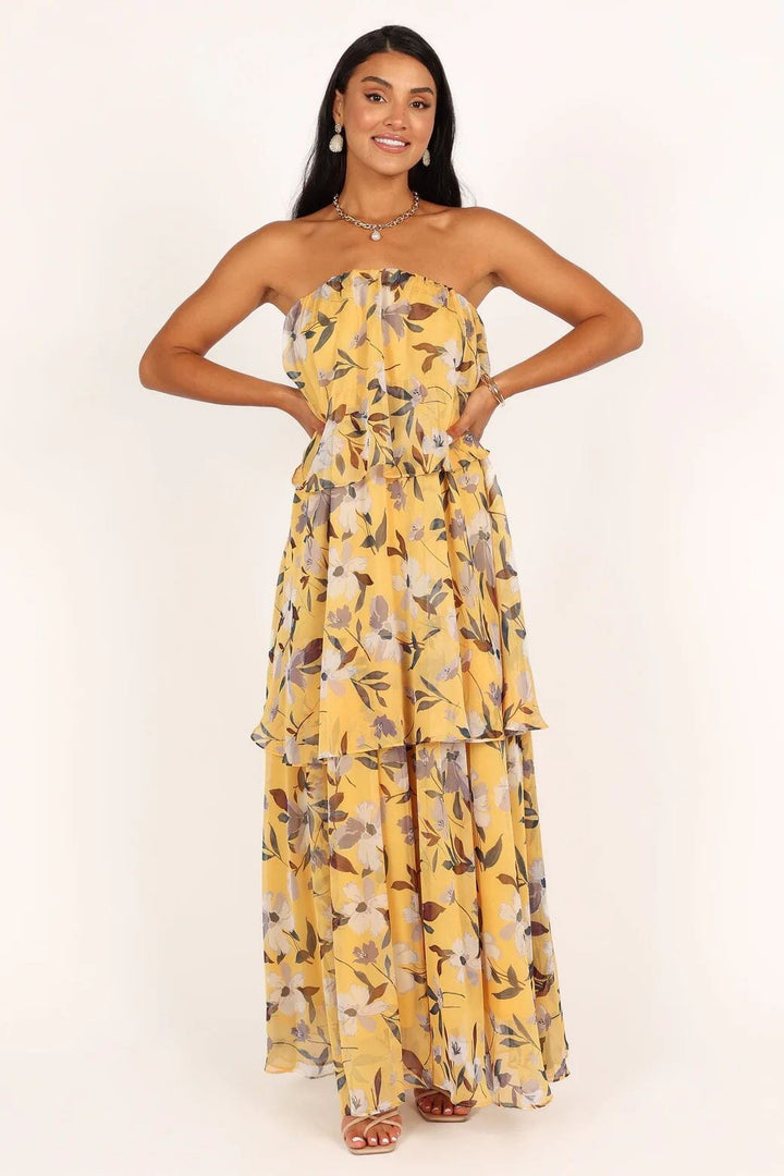 Elsie™ | Abito Maxi Senza Spalline con Pois