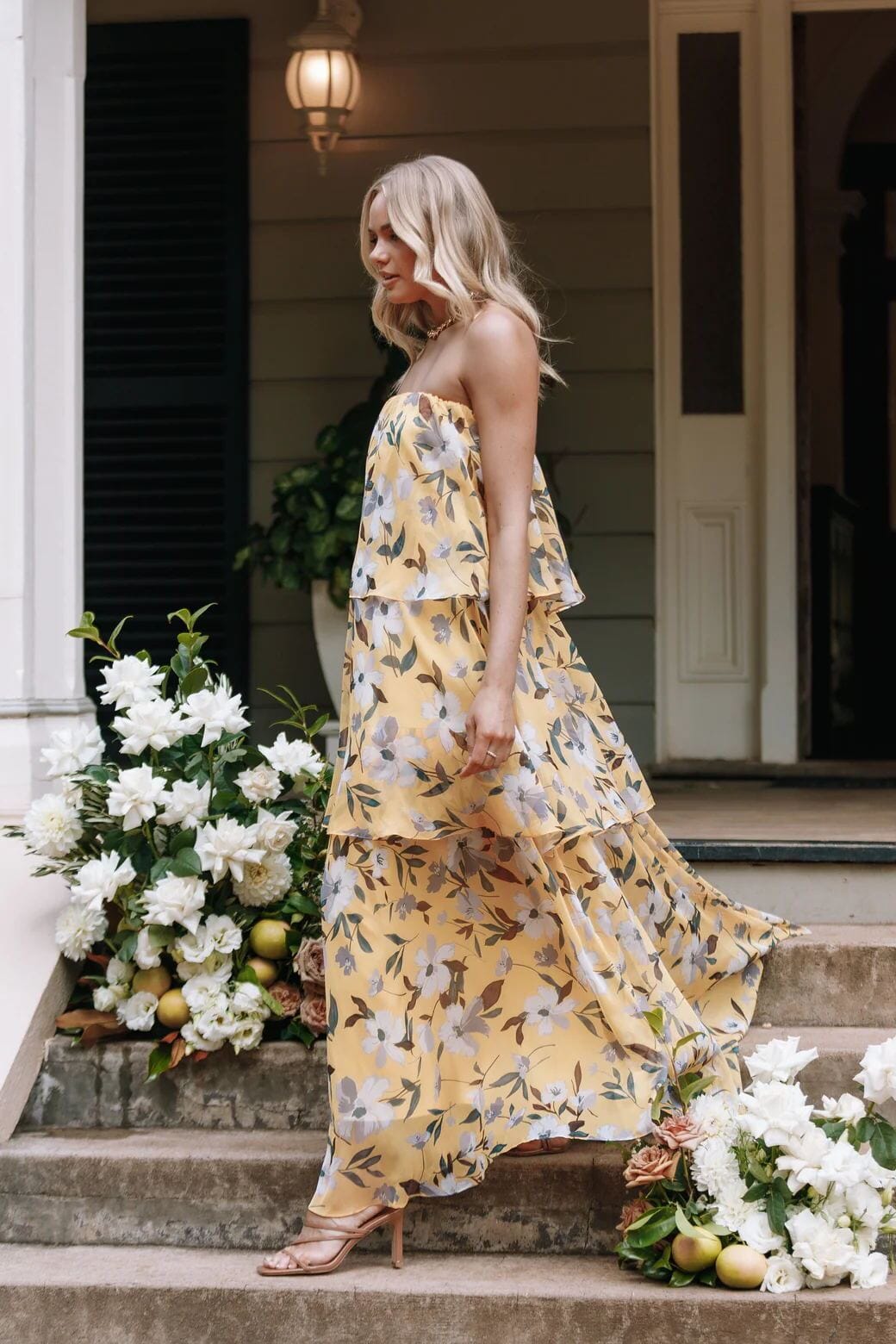 Elsie™ | Abito Maxi Senza Spalline con Pois