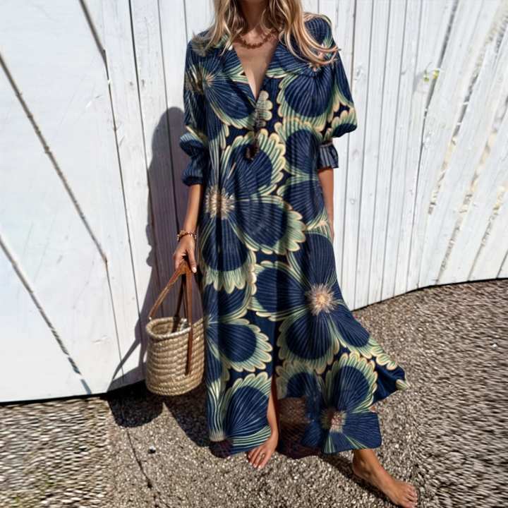 Odessa | Abito Boho Chic con Stampa Floreale