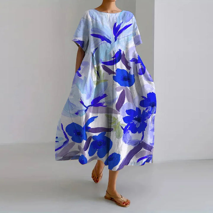 VALENTINA™ | Abito Estivo Floreale con Design Lusinghiero e Massima Libertà di Movimento.
