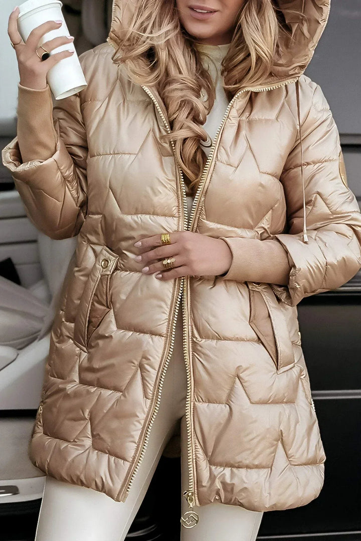 Nolwena™ | Cappotto Invernale Elegante Con Cappuccio E Imbottitura