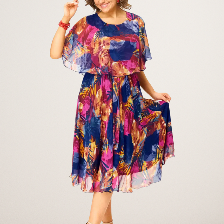 Ayala™ | Abito in Chiffon Comodo Taglie Forti